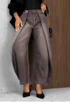 Pantaloni din denim mom fit Hazy Silence albastre