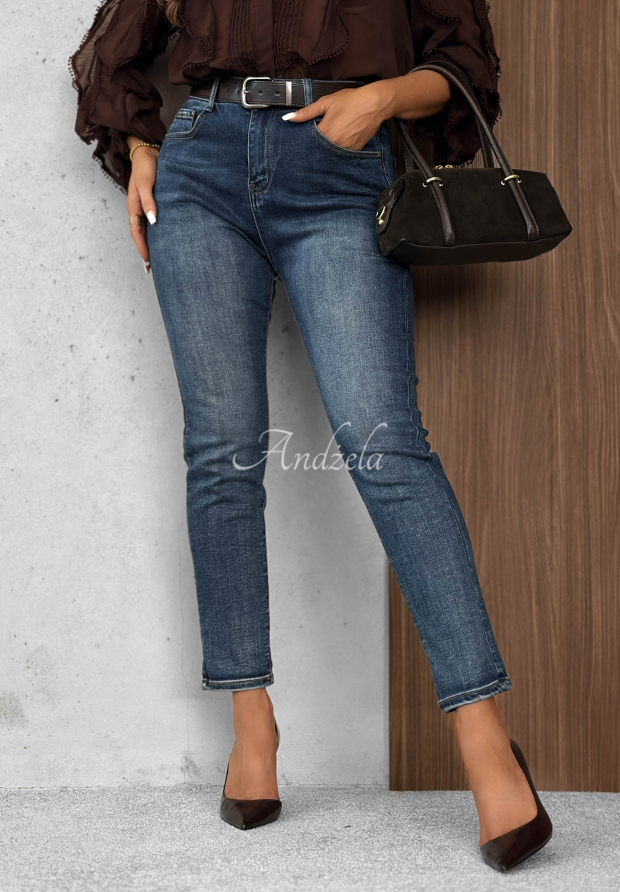 Blugi cu curea Something Simple