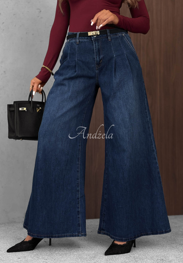 Blugi cu croială wide leg Quiet Tones