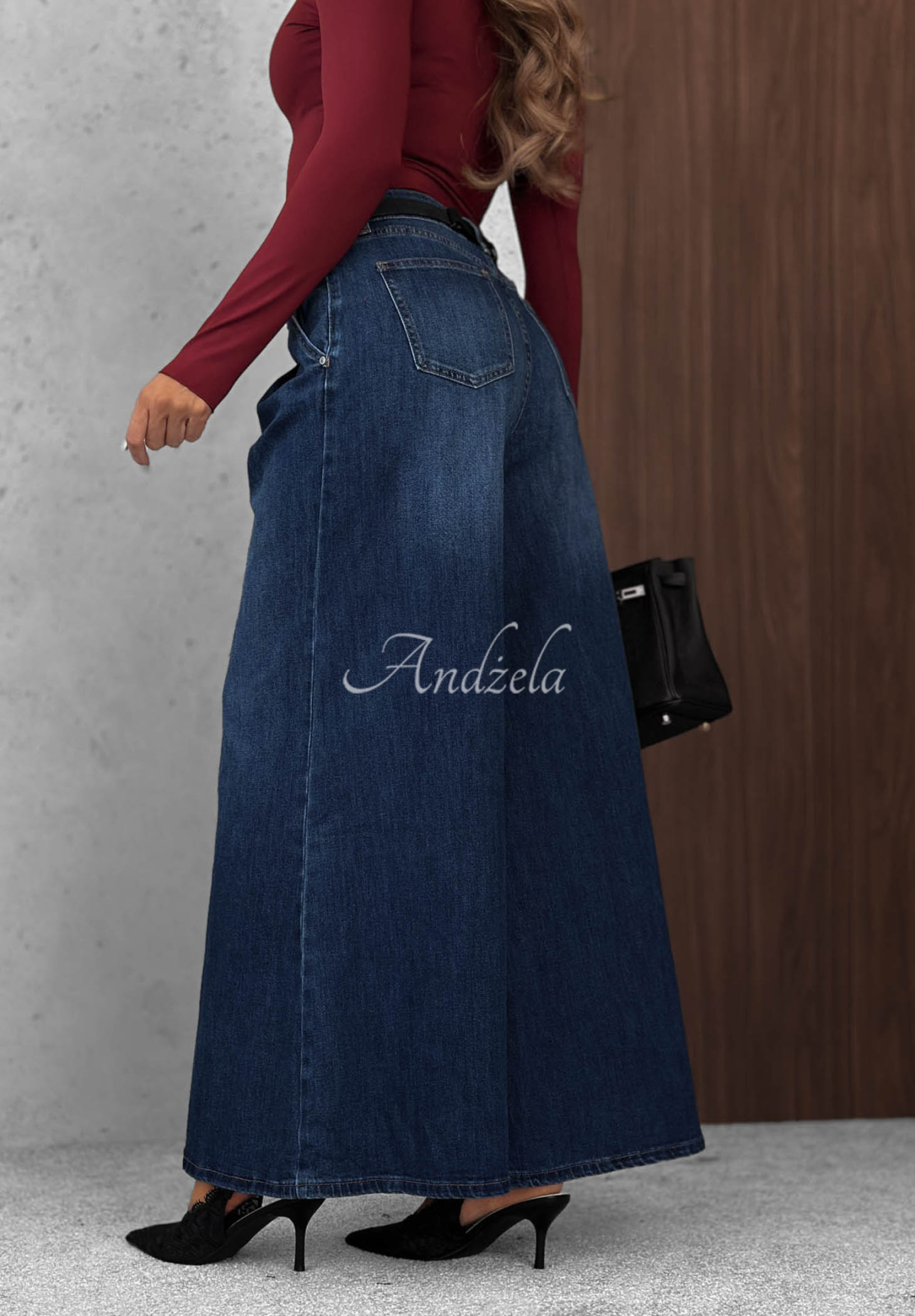 Blugi cu croială wide leg Quiet Tones