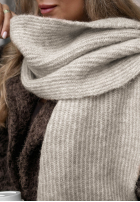 Căciulă z wełną merino Snowfall Charm bej