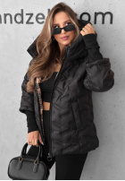 Pikowana Geacă z kapturem Autumn Edge negru