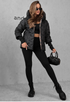 Pikowana Geacă z kapturem Autumn Edge negru
