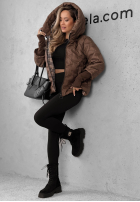 Pikowana Geacă z kapturem Autumn Edge negru