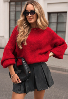 Pulover oversize Amari roșu