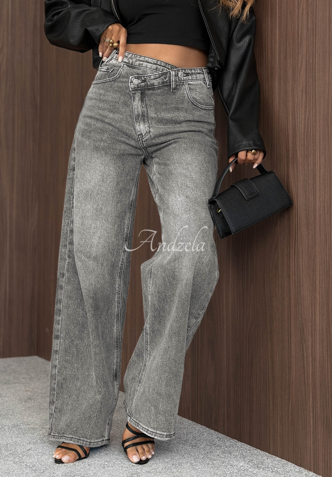 Blugi wide leg Cloudy Mood