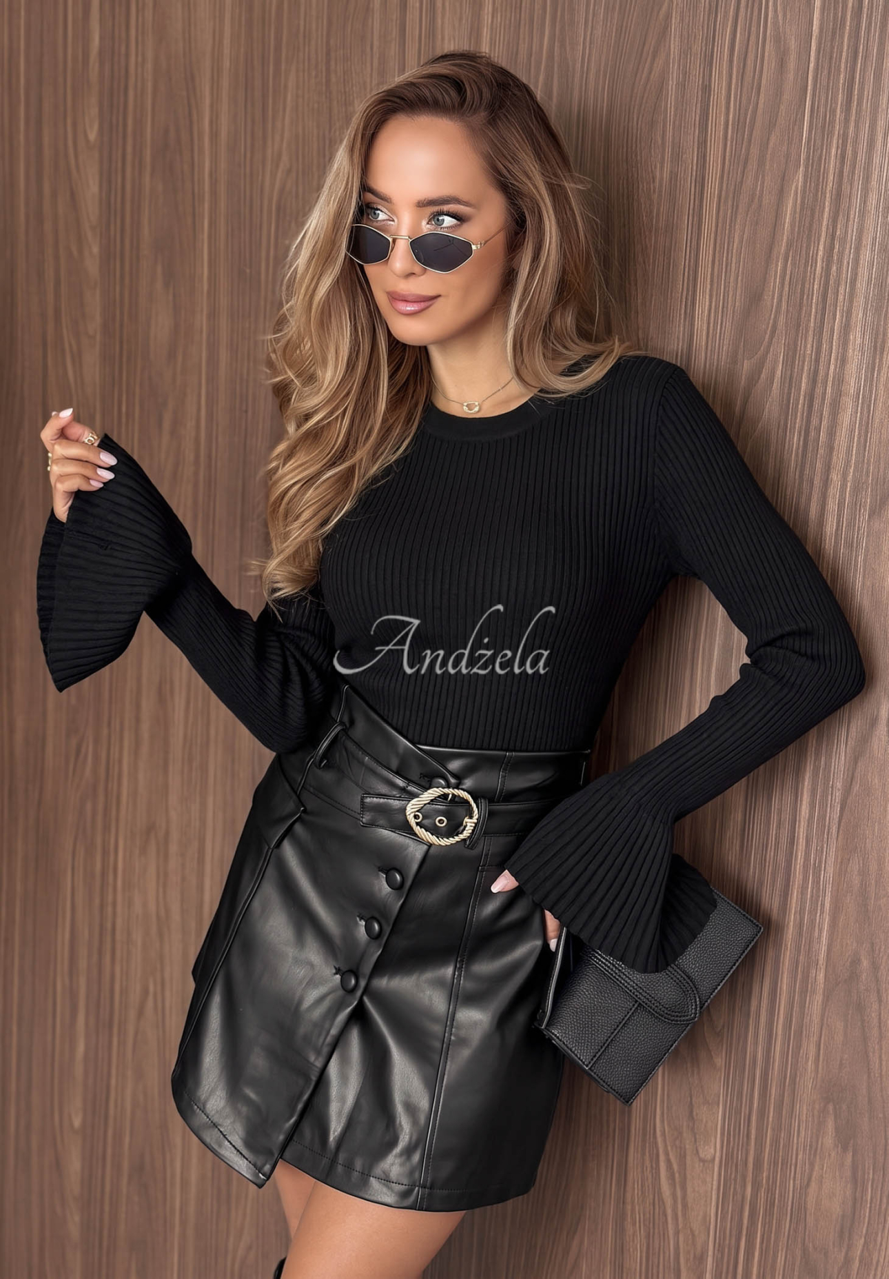Pulover reiat din viscoză cu mâneci largi Sunny Primrose