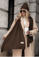 Compleu Căciulă i szalik z kaszmirem Arctic Romance mokka