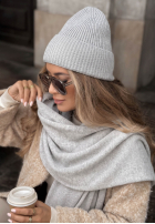 Compleu Căciulă i szalik z kaszmirem Arctic Romance mokka