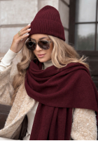 Compleu Căciulă i szalik z kaszmirem Arctic Romance mokka