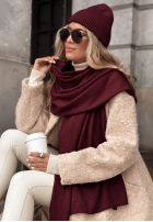 Compleu Căciulă i szalik z kaszmirem Arctic Romance mokka