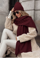 Compleu Căciulă i szalik z kaszmirem Arctic Romance mokka