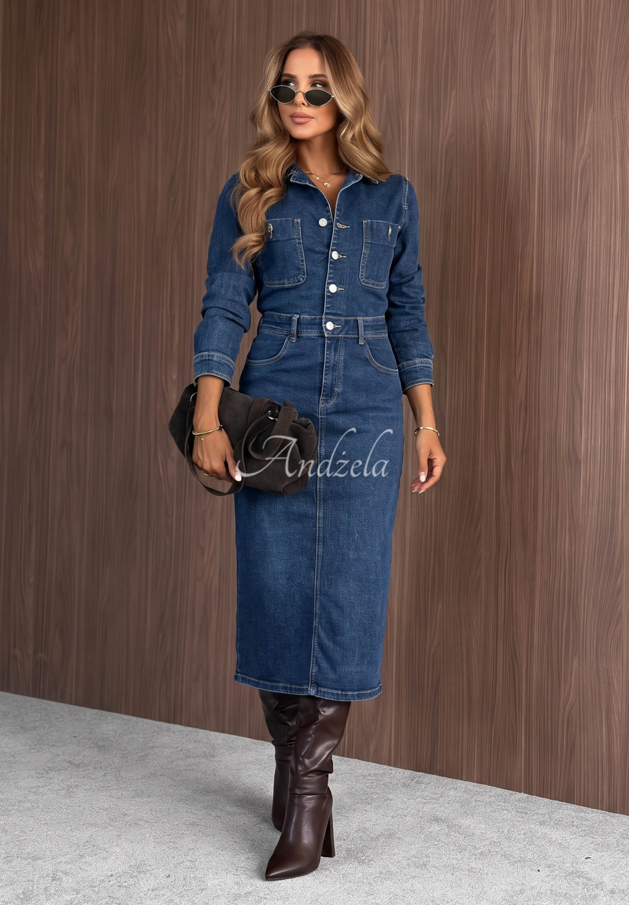 Rochie din denim Christie
