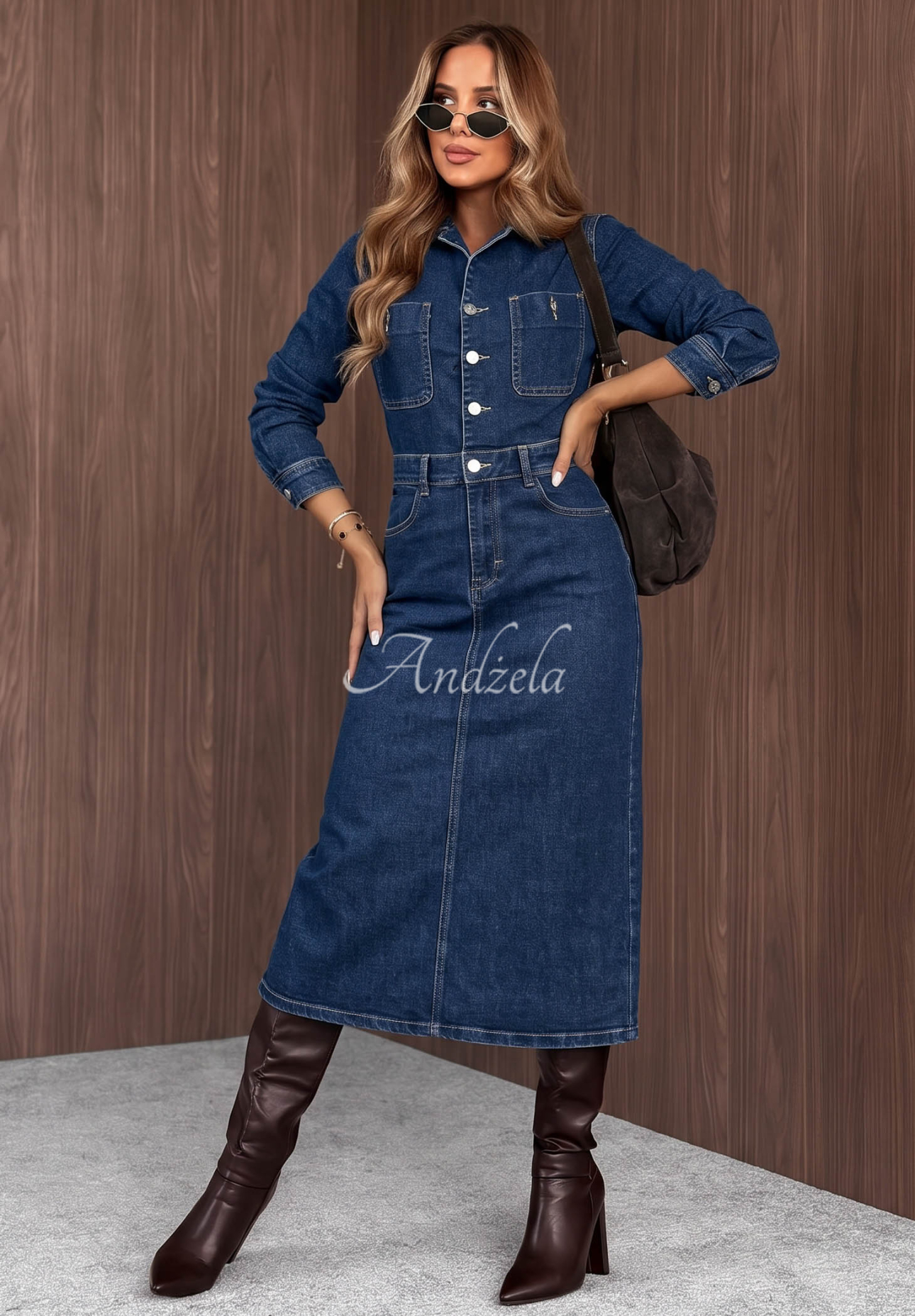 Rochie din denim Christie