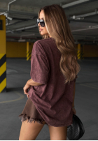 Tricou z napisem Golden Ciao ciocolatiu