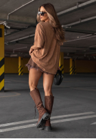 Tricou z nadrukiem Ciao Beli camel