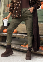 din material textil Pantaloni z gumką taliei Tea Mood ciocolatii