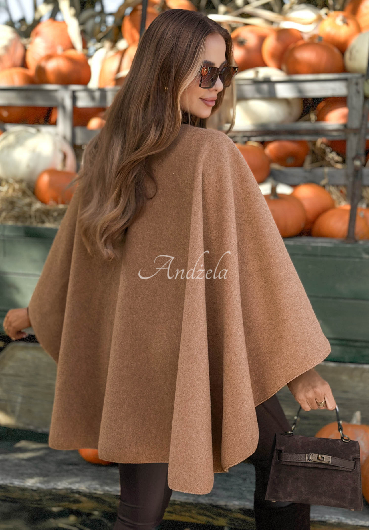 Șal tip poncho cu lână Misty Dream