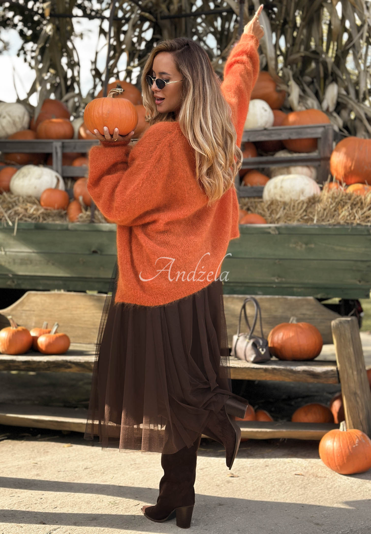 Cardigan oversize din mohair, fără închidere Cozy Latte