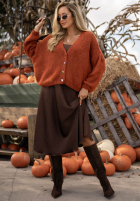 Krótki Cardigan oversize z zapięciem Cloud Touch zmeurie