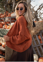 Krótki Cardigan oversize z zapięciem Cloud Touch zmeurie