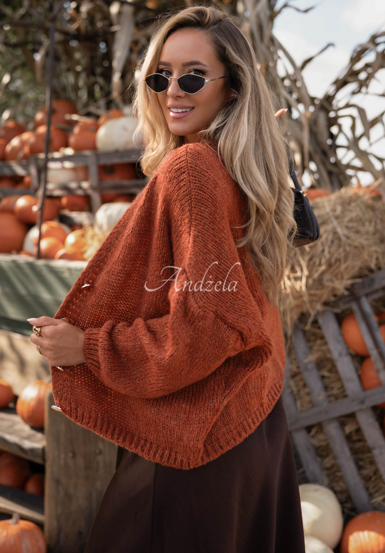 Cardigan scurt oversize cu închidere Cloud Touch