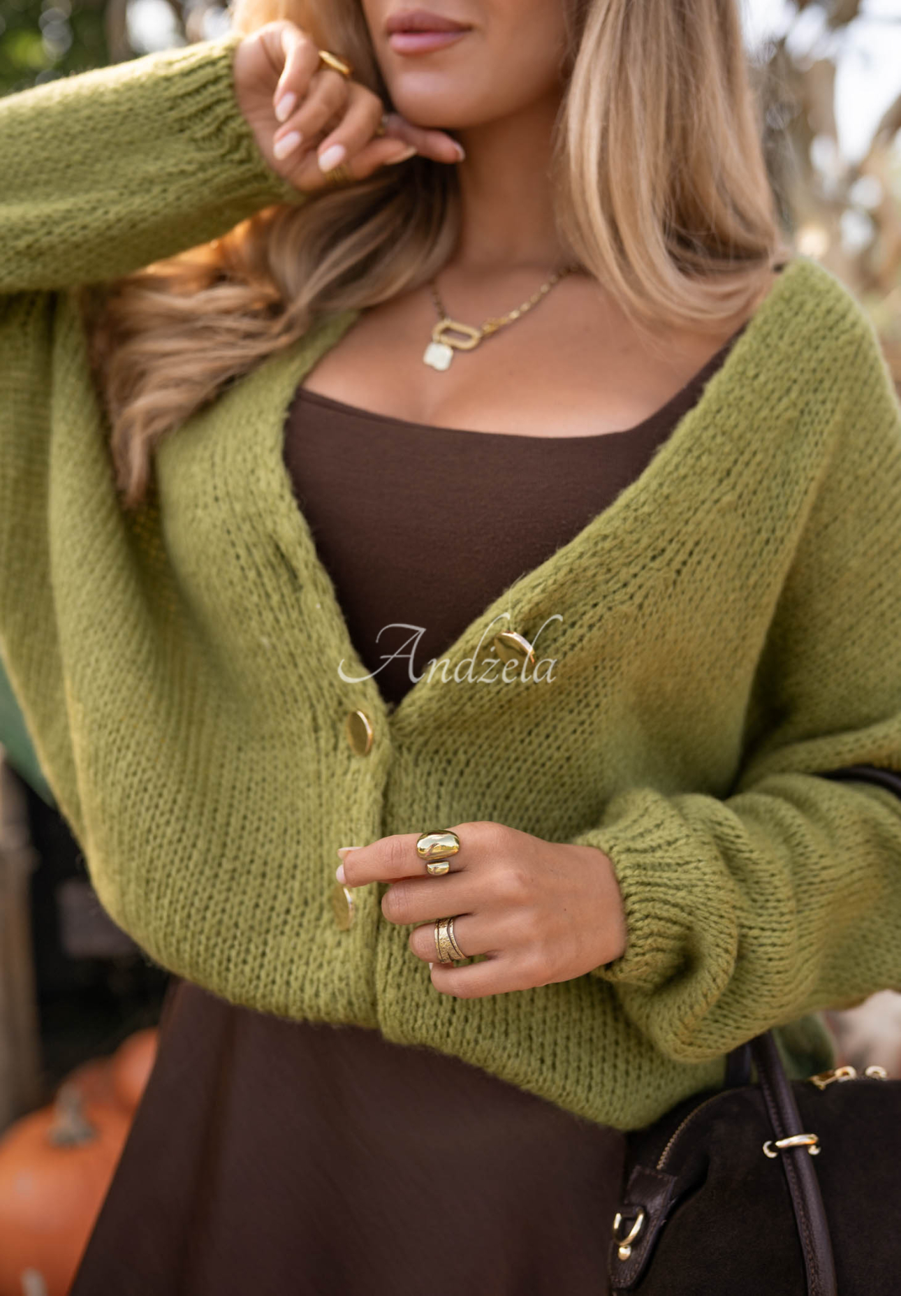 Cardigan scurt oversize cu închidere Cloud Touch