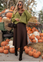 Krótki Cardigan oversize z zapięciem Cloud Touch zmeurie