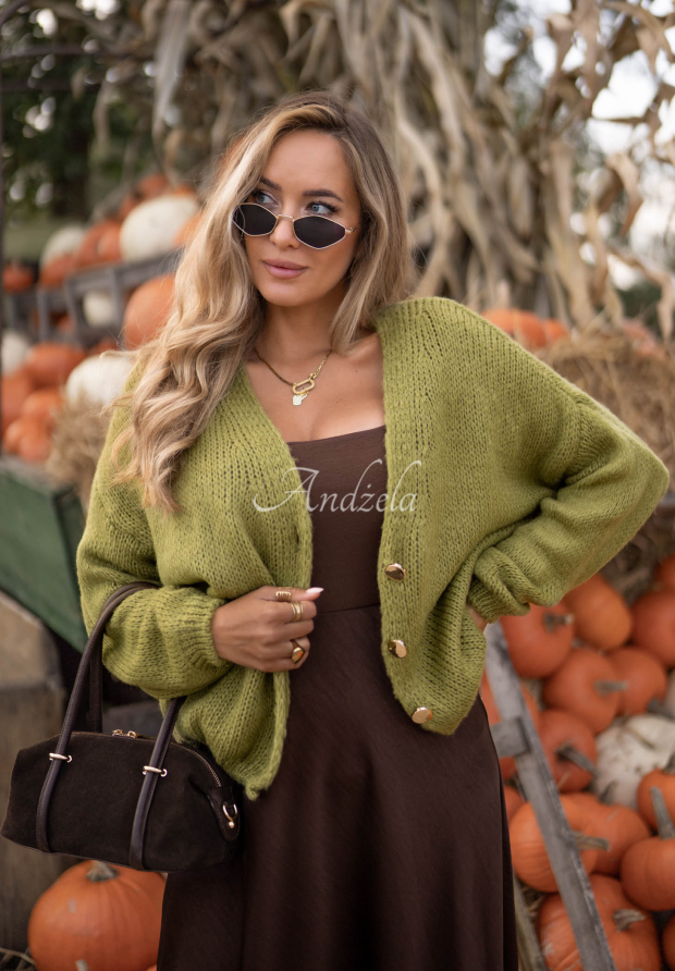 Cardigan scurt oversize cu &icirc;nchidere Cloud Touch