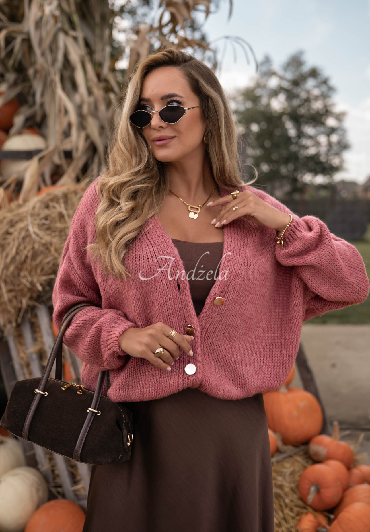 Cardigan scurt oversize cu închidere Cloud Touch