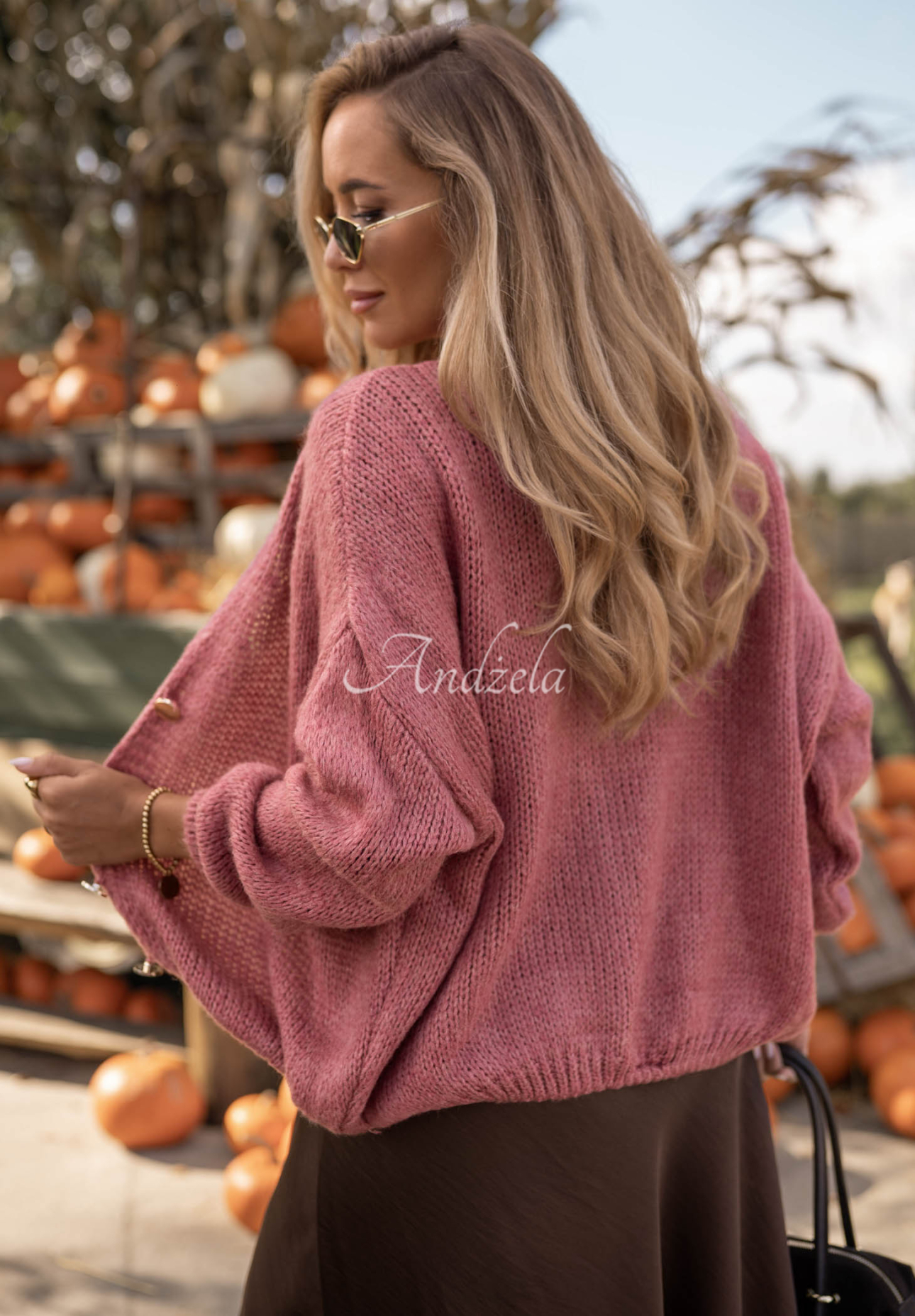 Cardigan scurt oversize cu închidere Cloud Touch