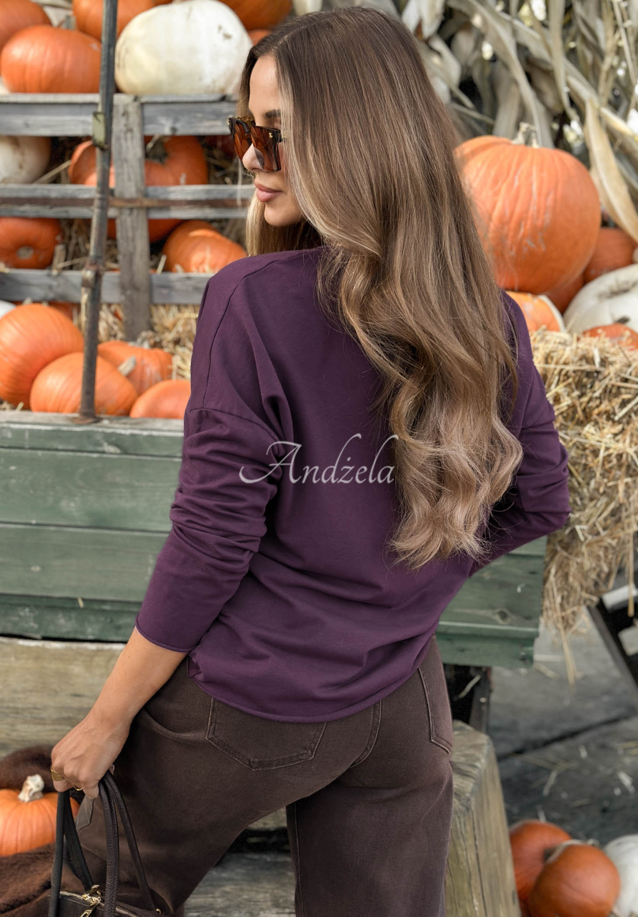 Bluză din bumbac cu mânecă lungă și imprimeu floral Autumn Sweetie