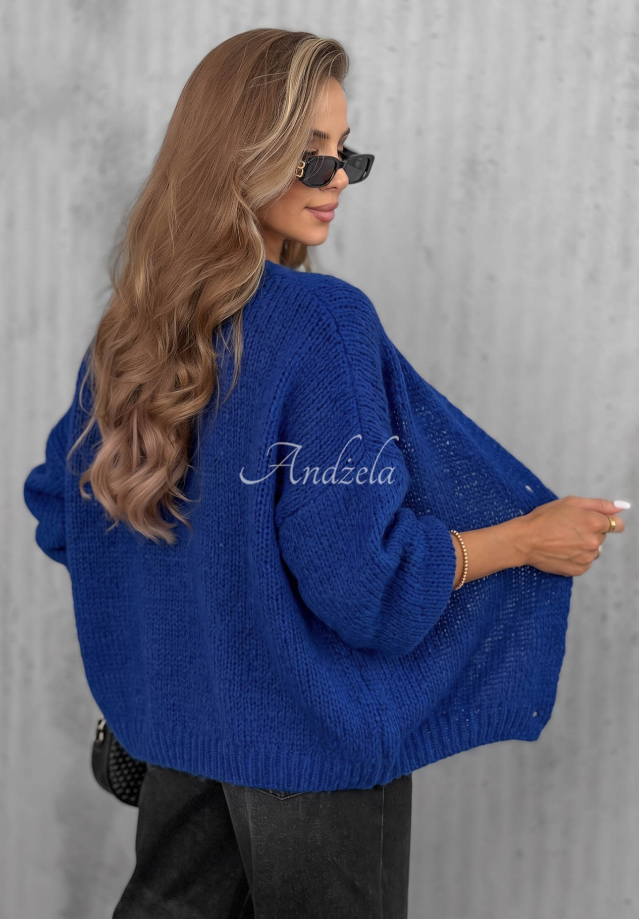Cardigan scurt oversize cu închidere Cloud Touch
