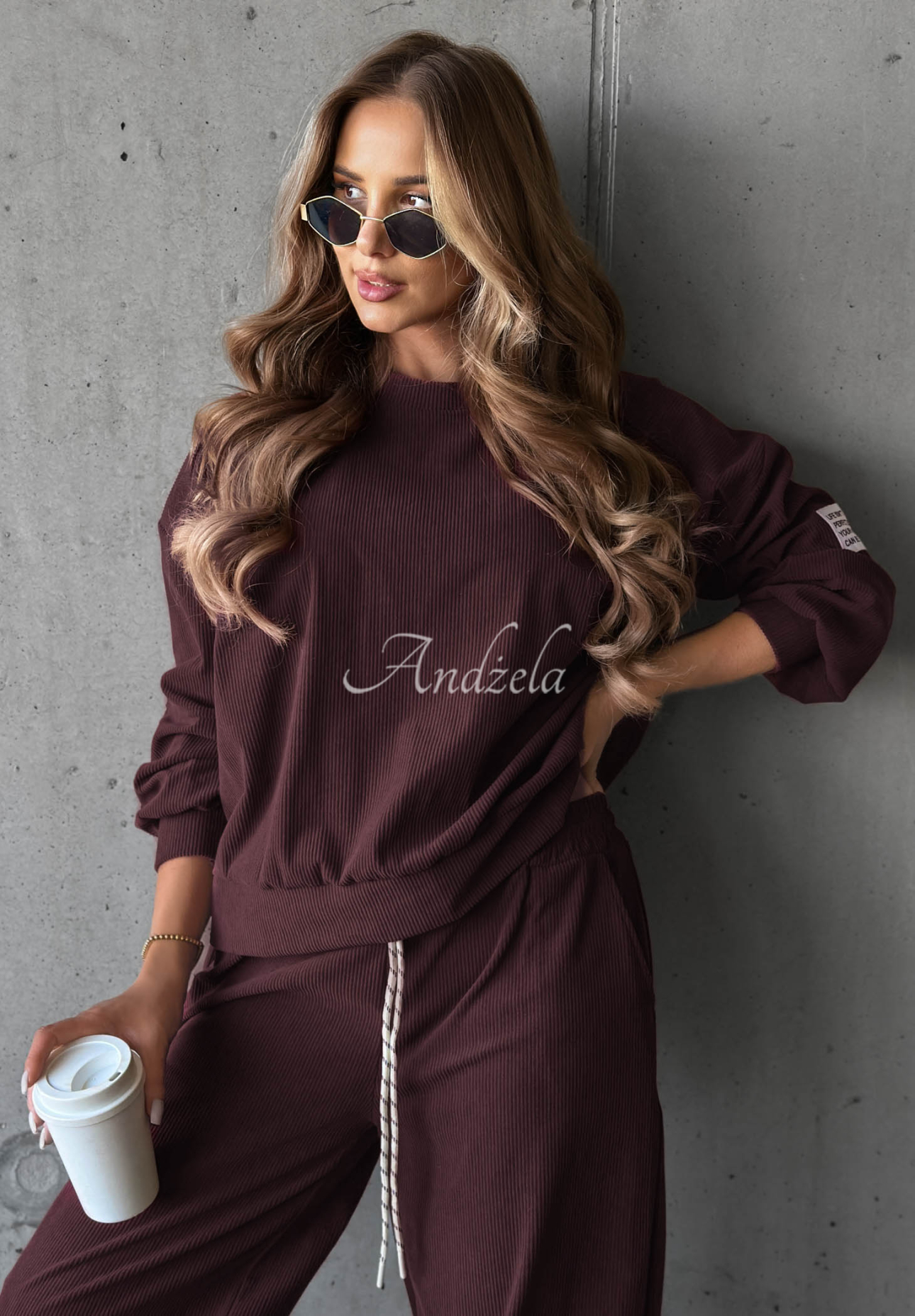 Set trening din catifea reiată cu viscoză Endless Comfort