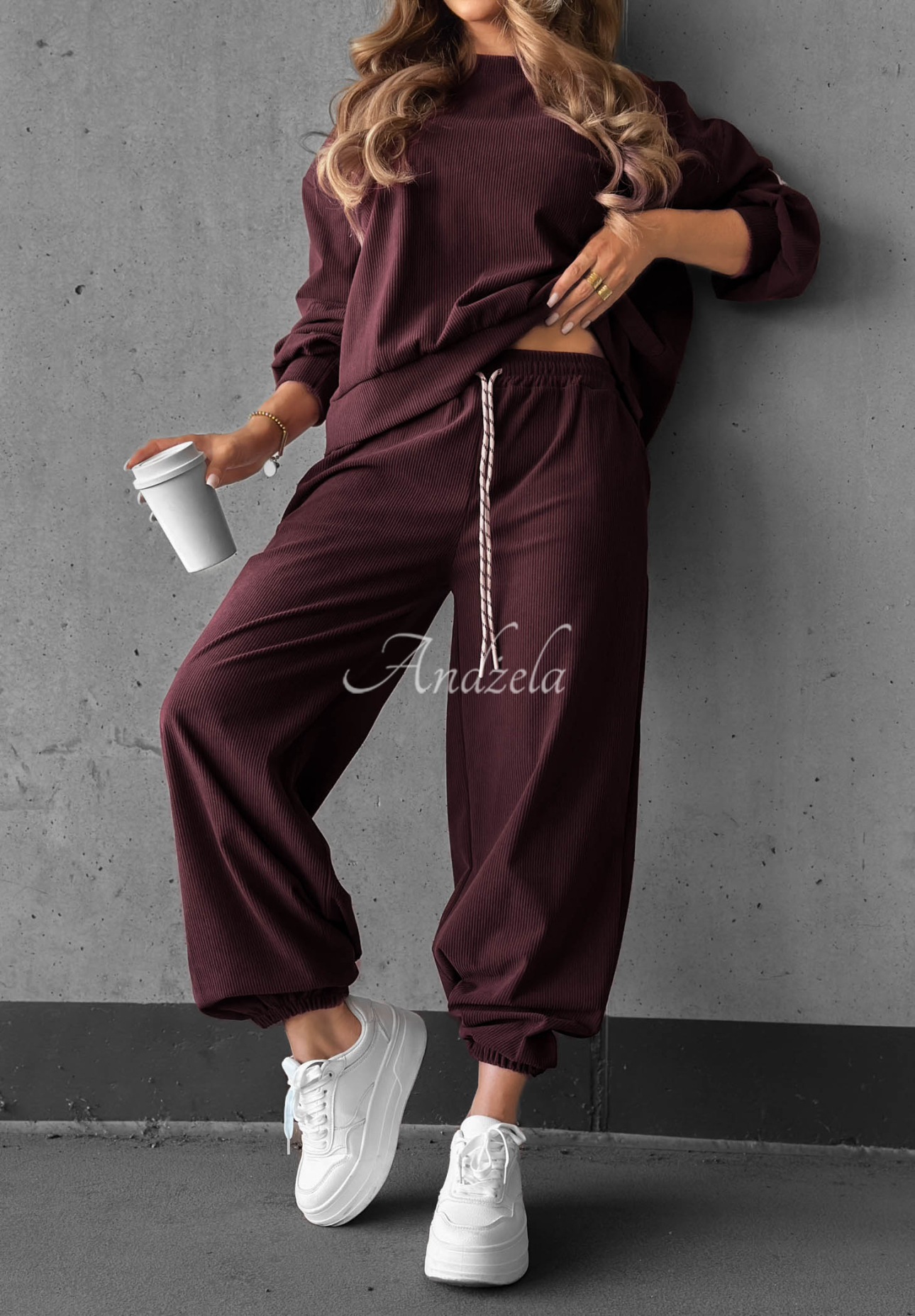 Set trening din catifea reiată cu viscoză Endless Comfort
