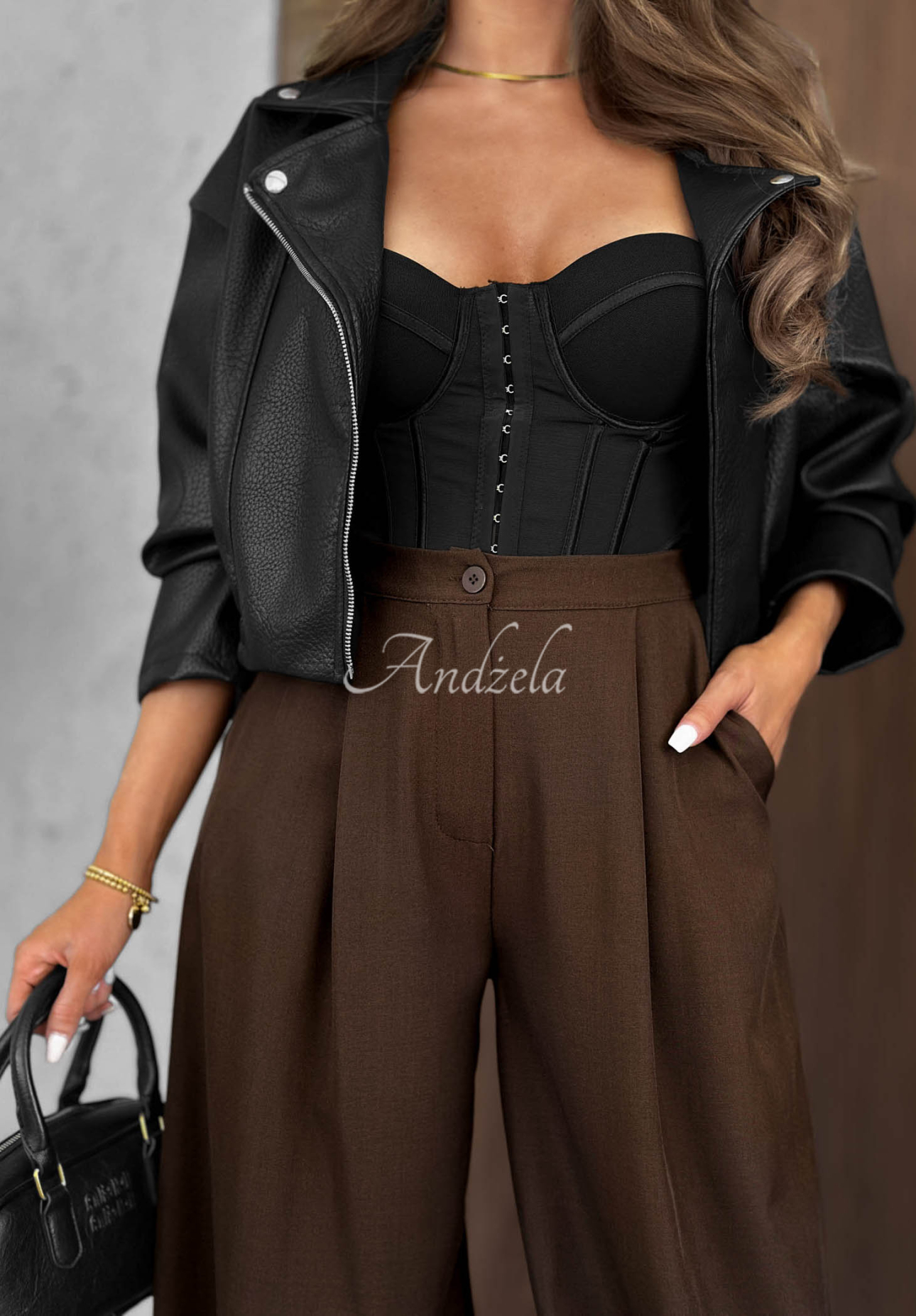 Pantaloni jogger din material cu elastic în talie Warm Whispers