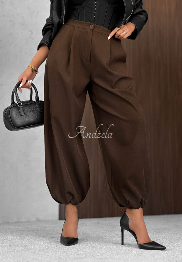 Pantaloni jogger din material cu elastic &icirc;n talie Warm Whispers