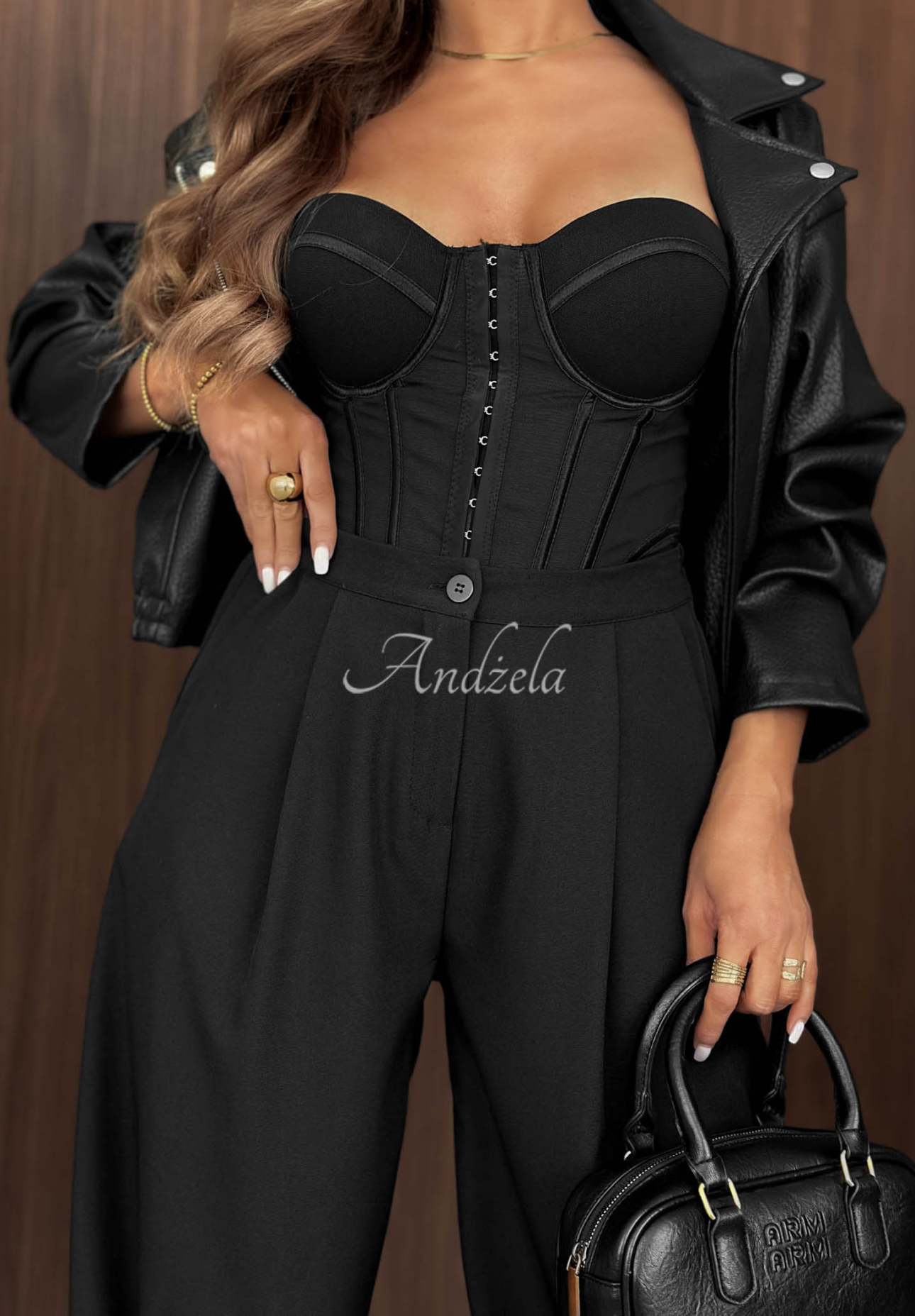 Pantaloni jogger din material cu elastic în talie Warm Whispers