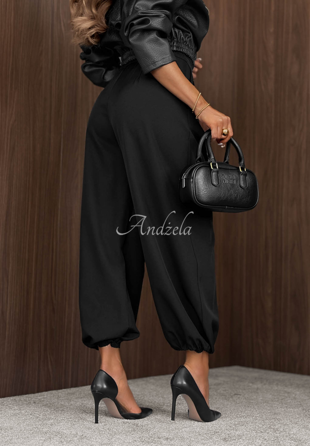 Pantaloni jogger din material cu elastic în talie Warm Whispers