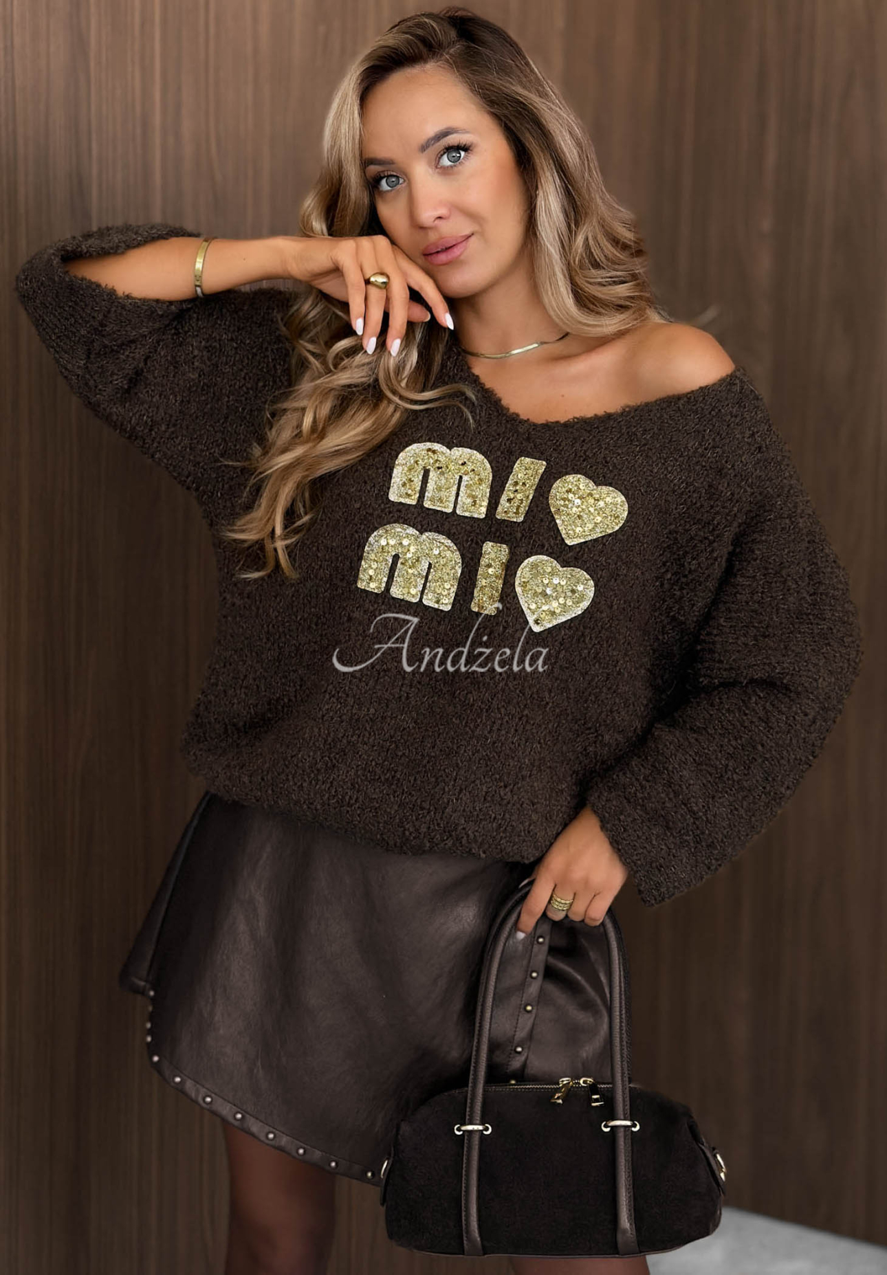 Pulover moale cu mohair și lână Mi Mio