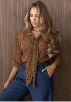 Cămașă z wiązaniem w Buline Dear Autumn camel