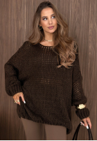 Miękki Pulover oversize Sugar Babe bej