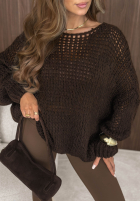 Miękki Pulover oversize Sugar Babe bej