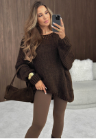 Miękki Pulover oversize Sugar Babe bej