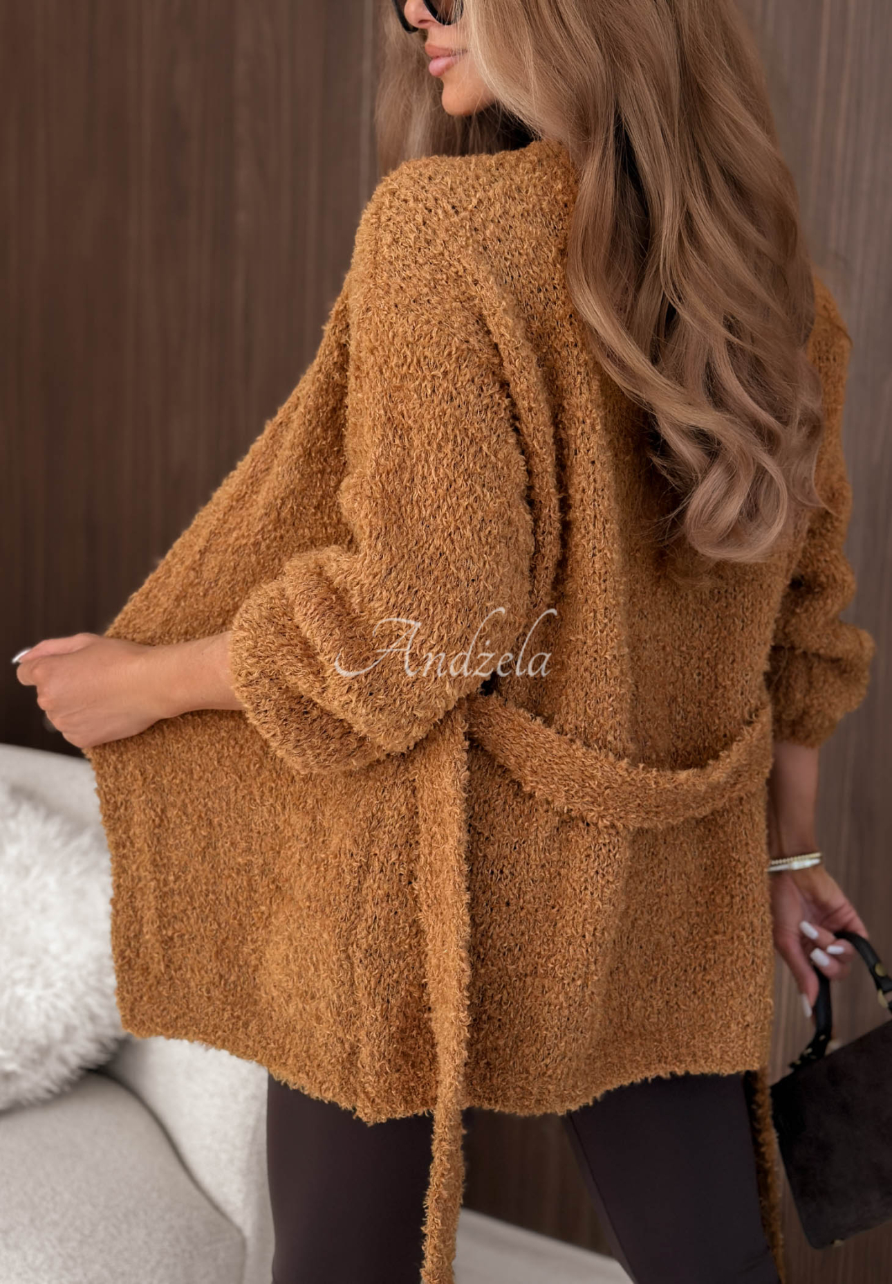 Cardigan cu cordon, lână și mohair Soft Whimsy
