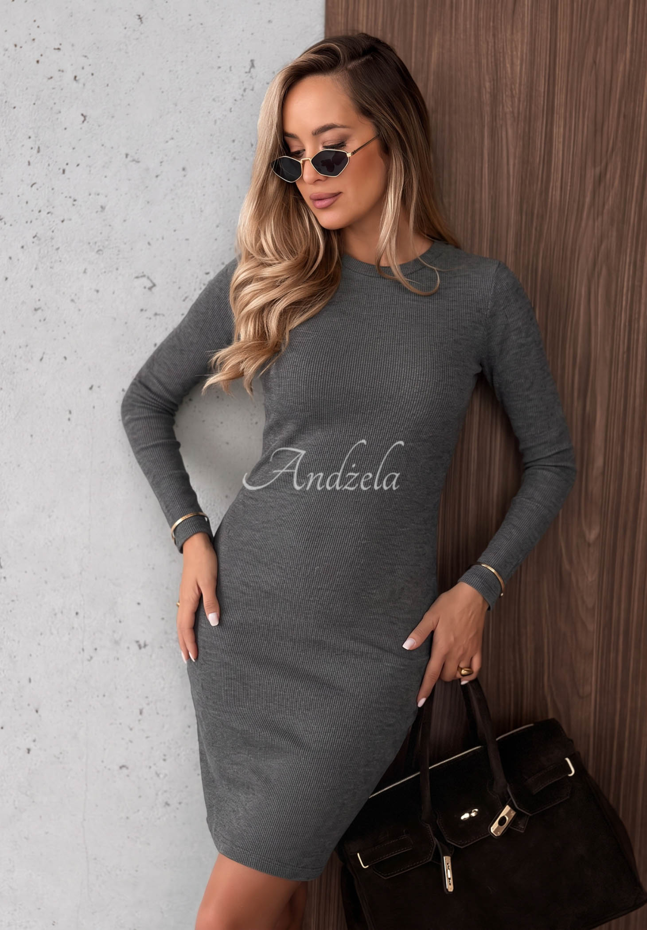 Rochie mini din bumbac cu striații Every Season