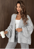 Pulover Cardigan oversize bez zapięcia Candle Nights kaki