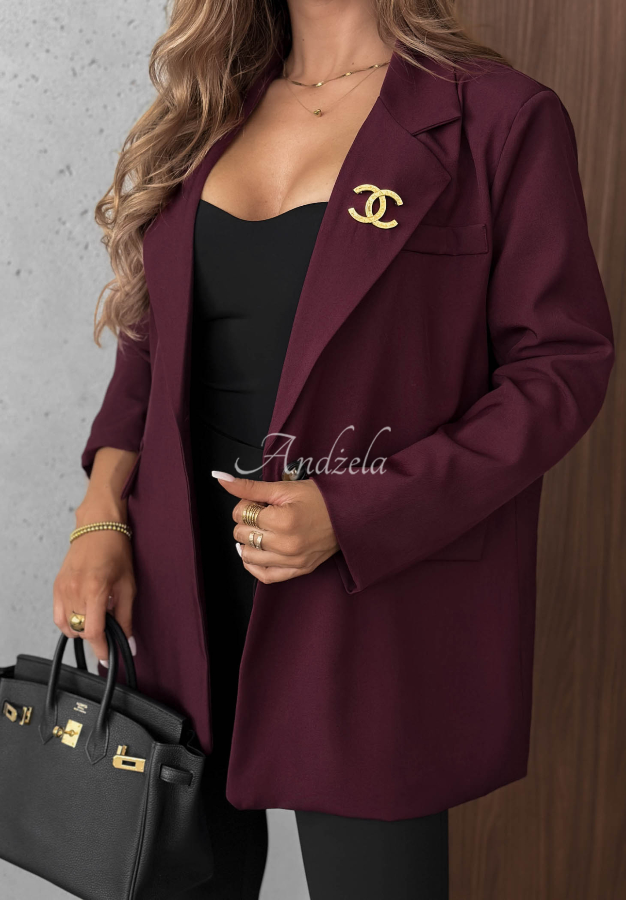 Elegancka Sacou z kołnierzem Timeless Poise