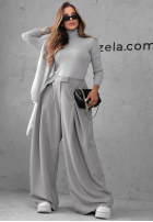 Eleganckie Pantaloni z zakładkami The Edition gri