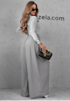 Eleganckie Pantaloni z zakładkami The Edition gri